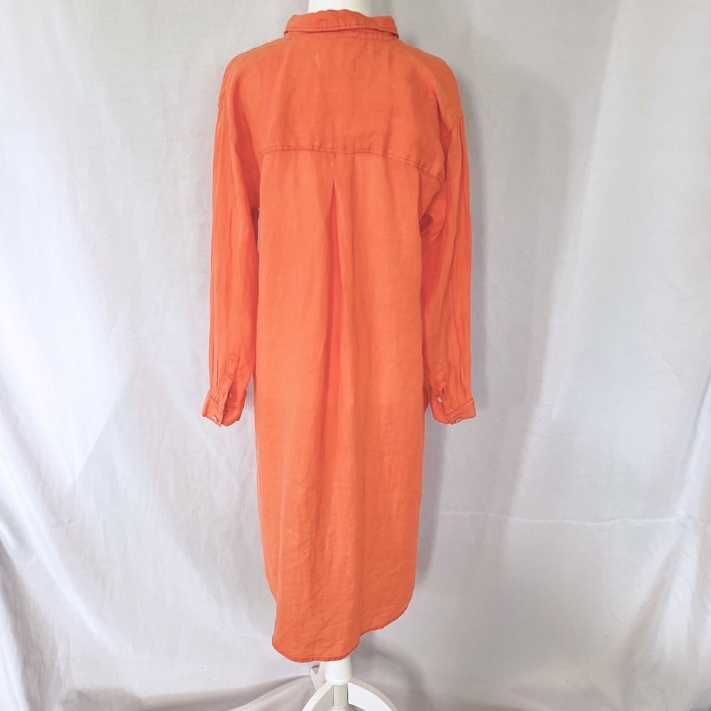 Relaxed Buttondown Linen Tunic Xs - image 5